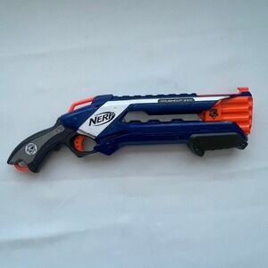 Nerf Roughcut 2x4 Blaster Orange‎ Blue Elite Toy Kids